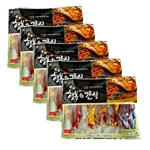 행복한간식 강아지 사사미 간식 400g, 오리맛, 5개