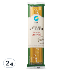 청정원 이탈리아 정통 스파게티면, 500g, 2개