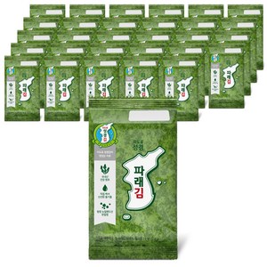 [성경식품] 지도표 재래식 파래 식탁김, 4g, 40개