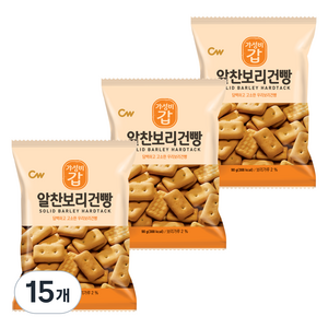 청우식품 알찬보리건빵 과자, 90g, 15개