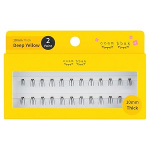깜빡 인조 가닥속눈썹 패키지버전 10mm 띠크 2기둥, 띠크(블랙), 1개