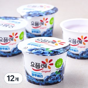 요플레 오리지널 블루베리, 180g, 12개입