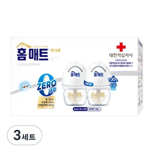 홈매트 리미티드 에디션 리퀴드 제로 히터 2p + 리필 2p, 29ml, 3세트