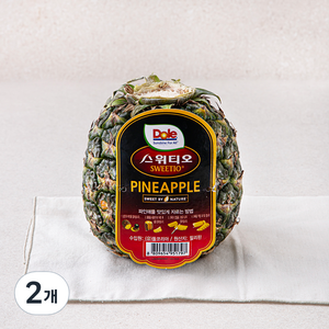 돌 스위티오 실속 파인애플, 700g, 2개