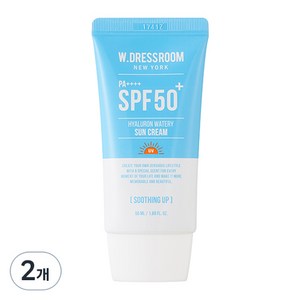 더블유드레스룸 히알루론 워터리 선크림 SPF50+ PA++++, 50ml, 2개