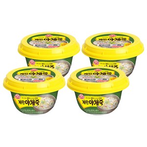 오뚜기 계란야채죽, 285g, 4개