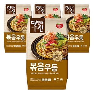 동원 면발의신 볶음우동 2인분, 401.6g, 4개