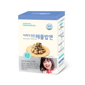 베베푸드 아빠가 만든 해물밥앤 후레이크 28g, 1개