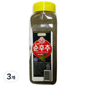 오뚜기 오쉐프 순후추, 450g, 3개