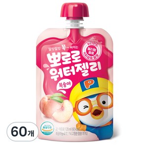 팔도 뽀로로 워터젤리 복숭아, 120ml, 60개