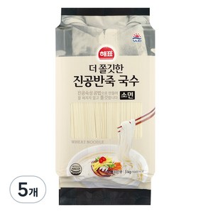 해표 더쫄깃한 진공반죽 국수, 5개, 3kg