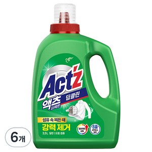 액츠 퍼펙트 딥클린 액상세제 본품, 3.5L, 6개