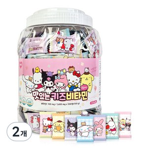 아텍스 산리오 캐릭터즈 맛있는 키즈 비타민 700g, 500정, 2개