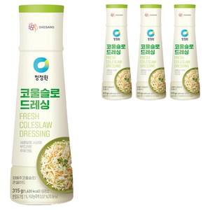 청정원 코울슬로 드레싱, 315g, 4개