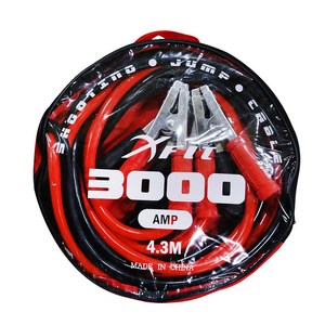 엑스핏 고용량 점프케이블 3000AMP, 1개, 4.3m