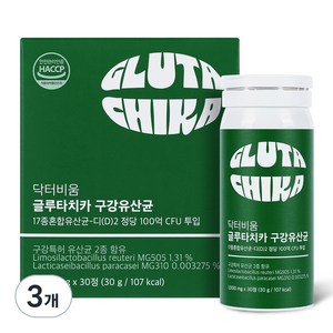 닥터비움 글루타치카 구강유산균 30g, 30정, 3개