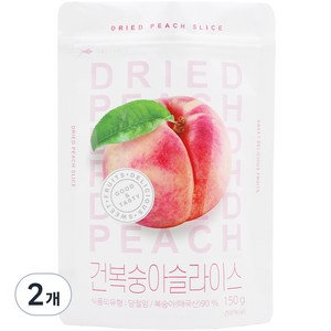 넛츠데이 건복숭아 슬라이스, 150g, 2개