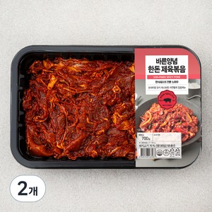 바른양념 한돈 제육볶음, 700g, 2개