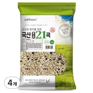 국산 혼합 21곡, 1kg, 4개