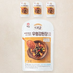 다담 우렁 강된장 양념, 140g, 4개입