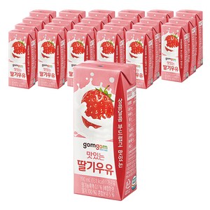 곰곰 멸균 딸기 우유, 190ml, 24개