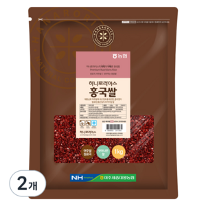 농협 하나로라이스 홍국쌀, 1kg, 2개