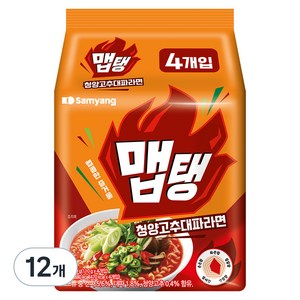 삼양식품 맵탱 청양고추대파 라면 110g, 12개