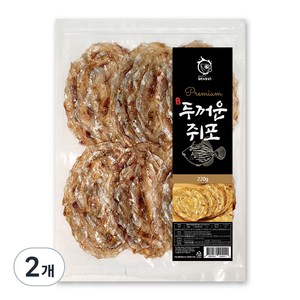 해야미 두꺼운 쥐포, 220g, 2개