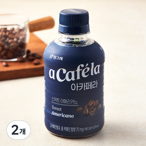 빙그레 아카페라 스위트 아메리카노, 240ml, 2개