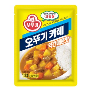 오뚜기 카레 과립형 약간매운맛, 100g, 1개