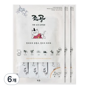 조공 한방 보약 반려동물 간식 4p, 한방보양삼계탕전, 15g, 6개