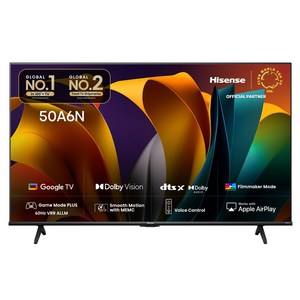 HISENSE 4K UHD LED 스마트TV 50A6N, 127cm(50인치), 스탠드형, 고객직접설치