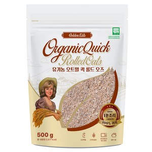 골든잇츠 유기농 퀵 오트밀, 500g, 1개