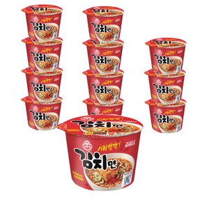 오뚜기 김치면 용기 105g, 12개