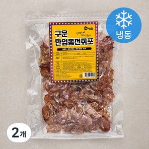 리프레쉬 구운 한입동전쥐포 (냉동), 400g, 2개