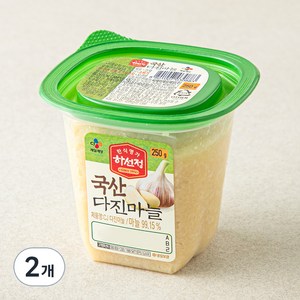 하선정 국산 다진마늘, 250g, 2개