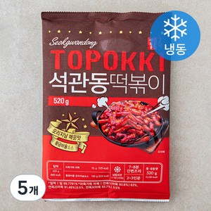 석관동떡볶이 오리지날맛 (냉동), 520g, 5개