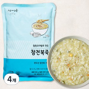 서울마님죽 참전복죽 (냉장), 500g, 4개