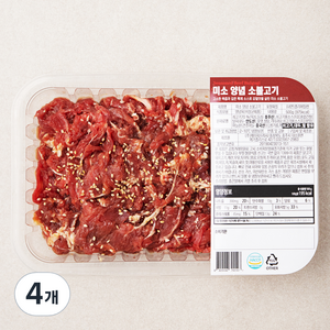 미소 양념 소불고기, 500g, 4개