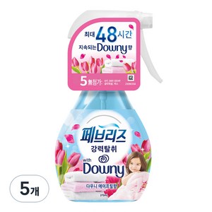 페브리즈 섬유탈취제 다우니 에이프릴향 본품, 370ml, 5개