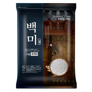 오리지널그레인 2024년산 햅쌀 백미 상등급, 1kg, 1개