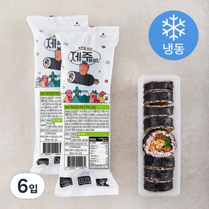 제주잇 제주유채 야채 곤약비건김밥 (냉동), 220g, 6입