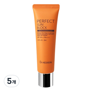 닥터헤디슨 퍼펙트 썬블록 SPF50+ PA+++, 50ml, 5개