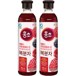 청정원 홍초 복분자, 900ml, 2개