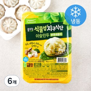 풀무원 식물성 지구식단 이슬만두 부추새송이 (냉동), 180g, 6개