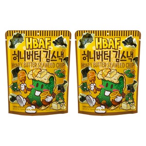 바프 허니버터 김스낵, 40g, 2개