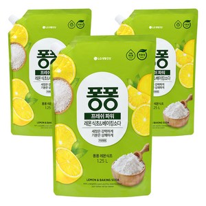 퐁퐁 프레시파워 레몬 식초 앤 베이킹소다, 3개, 1.25L