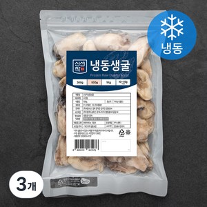 신선작 생굴 (냉동), 500g, 3개