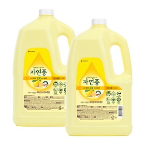 자연퐁 기름기 걱정없는 베이킹소다 & 레몬 주방세제 본품, 3.04L, 2개