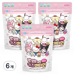 아텍스 맛있는 키즈비타민, 40정, 6개